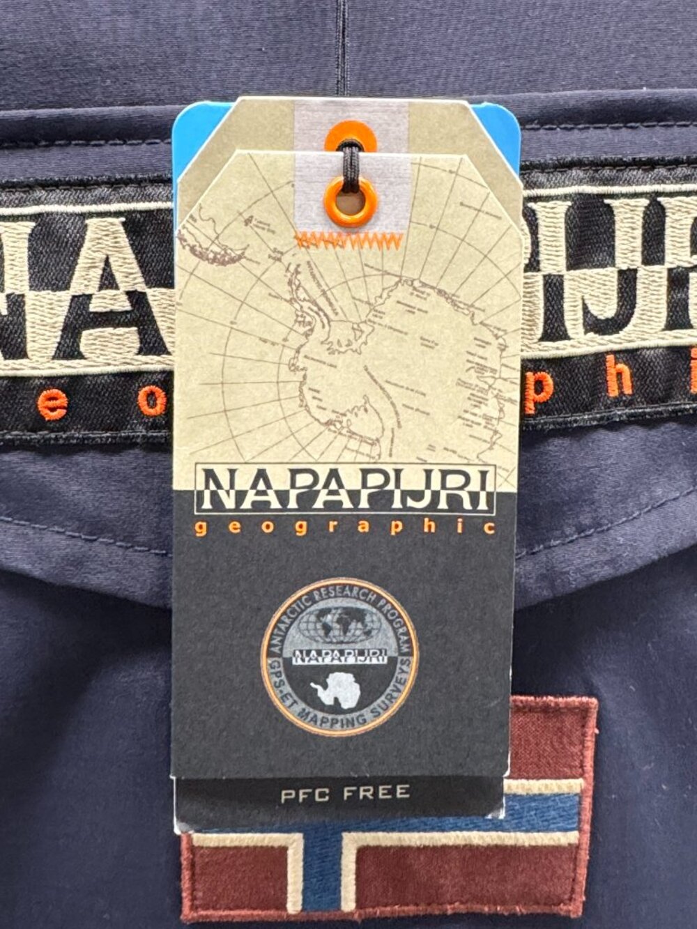 Napapijri Men’s Navy Blue Rainforest Anorak Jacket – Pullover - Picture 3 of 11